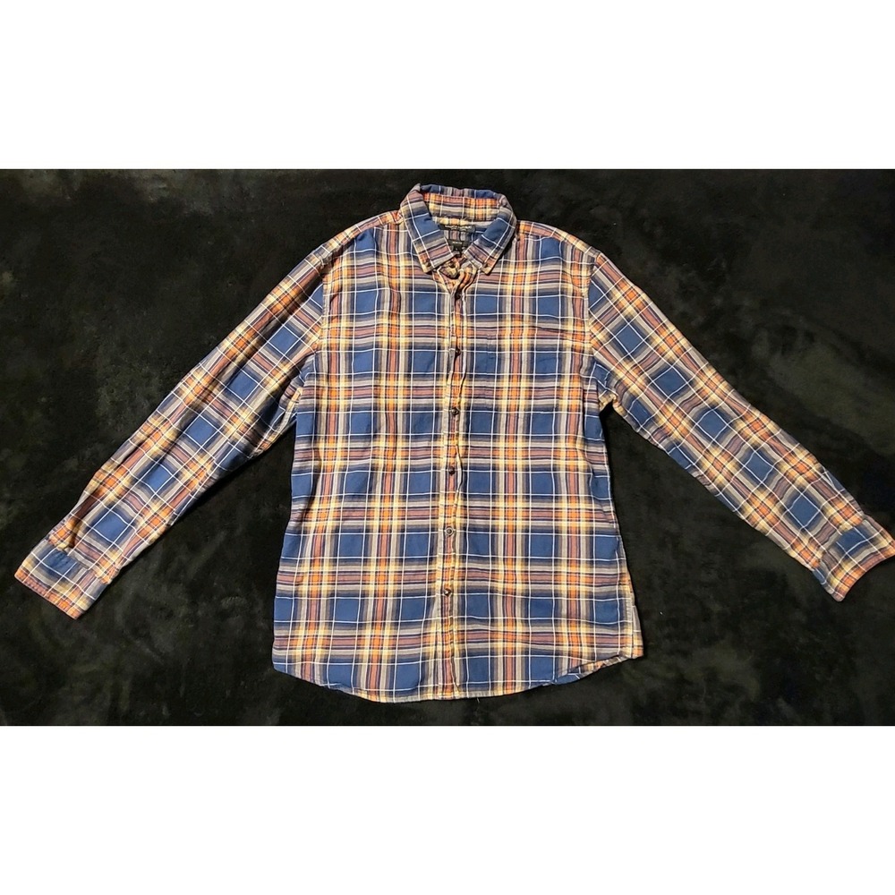 Banana Republic Men's Button Down Luxe Flannel Slim Fit Size‎ L
